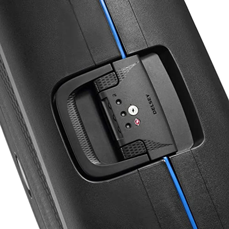 Delsey Moncey 4-Rollen Trolley 76 cm, Schwarz, Hartschale, TSA-Schloss, 107 l, XL – Bild 3