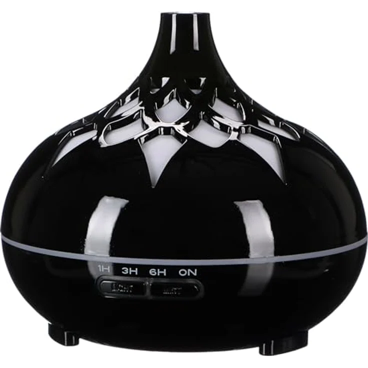 Sixtol Aroma Diffusor Palm schwarz glänzend 500ml, elektrischer Luftbefeuchter – Bild 1