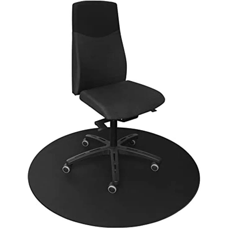 Deltaco Gaming DFP410 Bodenmatte Rund, 110x110cm, rutschfest - Schwarz, Blacks, Runde rutschfeste Spielbodenmatte – Bild 2