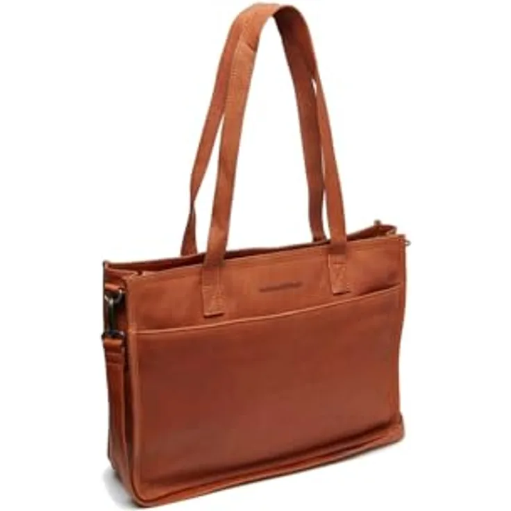 The Chesterfield Brand Adana Shopper Tasche, 40 cm, Leder mit Laptopfach, cognac