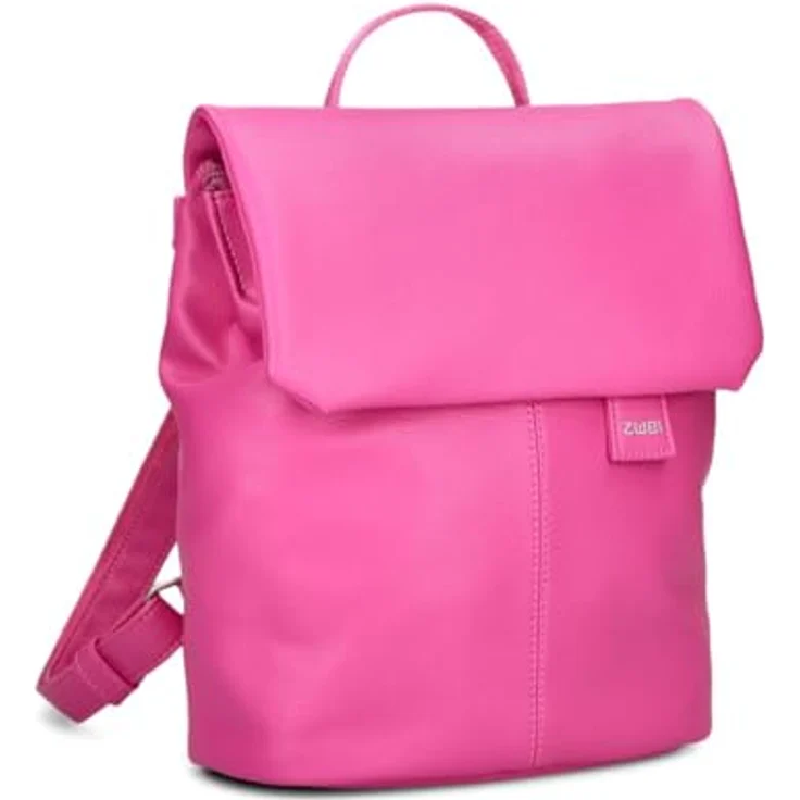 Zwei Mademoiselle.M City Rucksack, pink, 29 cm, 100% Polyurethan, 24 cm x 13 cm x 29 cm – Bild 1