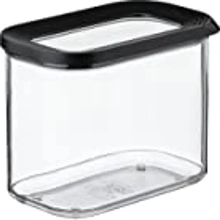 Mepal – Vorratsdose Modula schwarz – 1000 ml Aufbewahrungsdose mit Deckel für trockene Lebensmittel – Küchenorganizer & Ordnungsbox – Frischhaltedose stapelbar und luftdicht – spülmaschinenfest