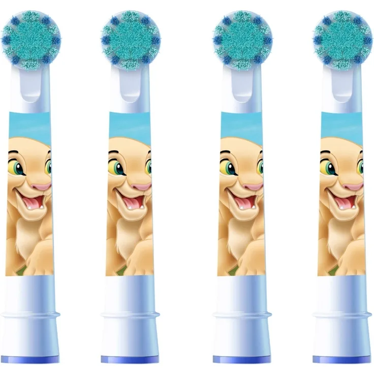 Braun Oral-B Pro Kids König der Löwen Aufsteckbürsten 4er, extra weiche Borsten, für Kinder ab 3 Jahren