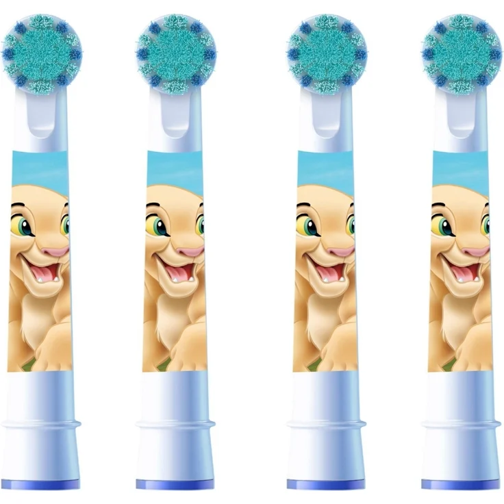 Braun Oral-B Pro Kids König der Löwen Aufsteckbürsten 4er, extra weiche Borsten, für Kinder ab 3 Jahren