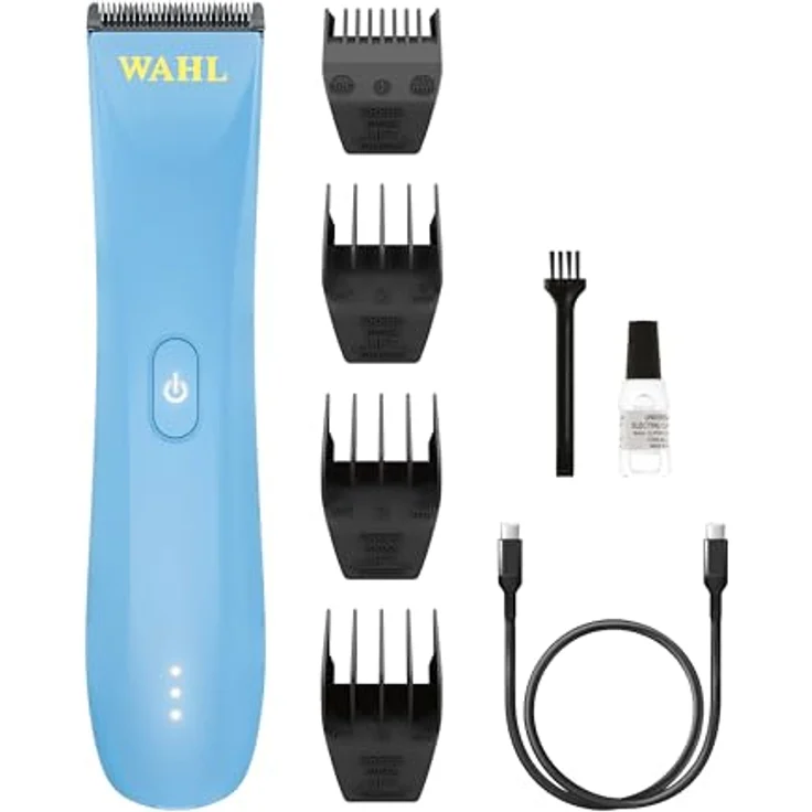 Wahl Cordless Peanut Li, vielseitiger Trimmer/Clipper-Hybrid mit 7000 U/min und abnehmbarer Klinge, blau – Bild 2