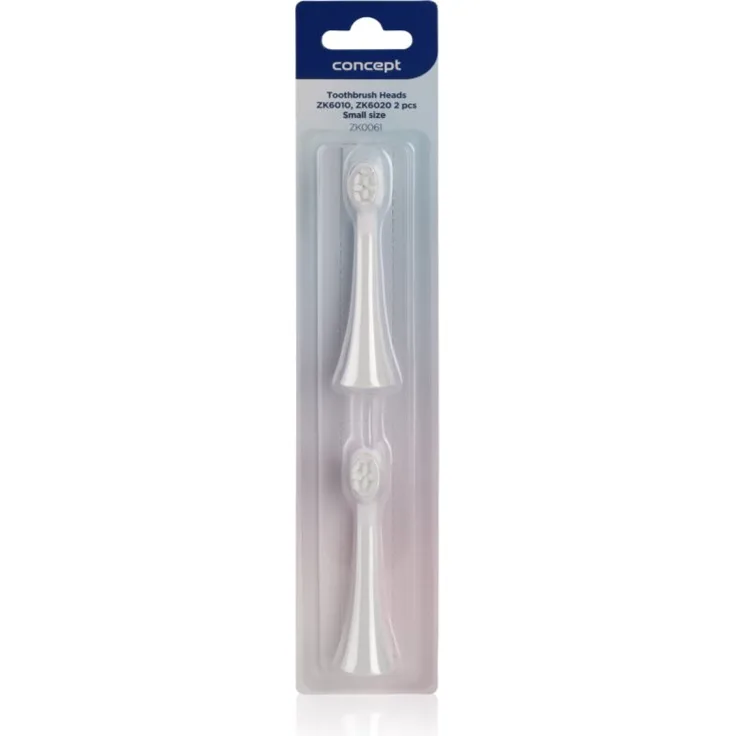 Concept Kido Smile ZK0061, Ersatzkopf für Kinderzahnbürsten, 2er Pack, sanfte Reinigung, für ZK6010/ZK6020