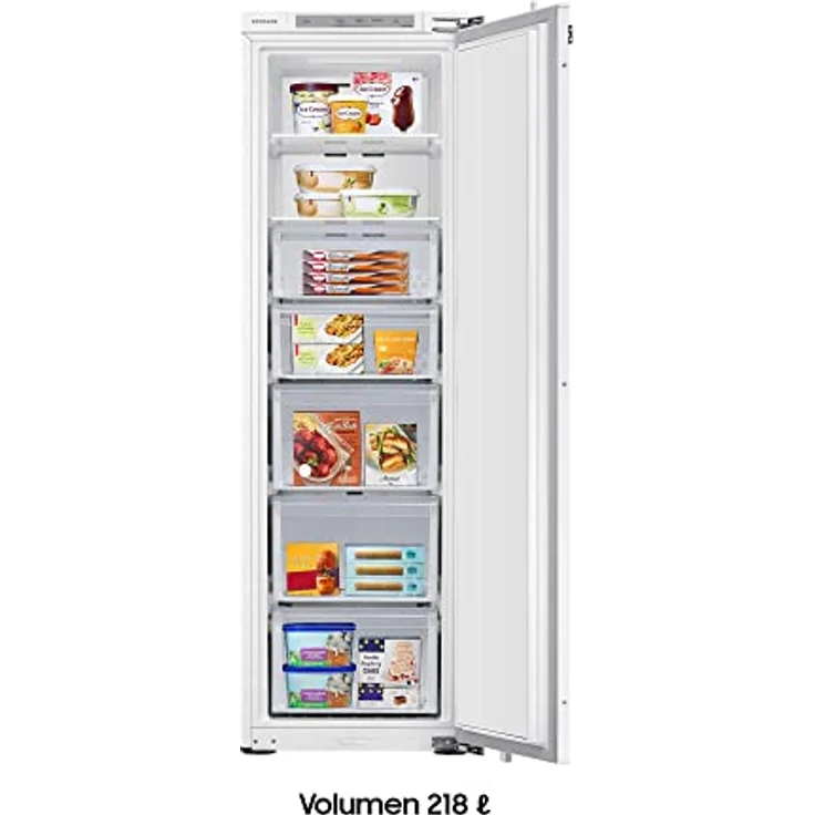 Samsung BRZ22610EWW/EG Einbau-Gefrierschrank, AI Energy Mode, No Frost+, Cool Select+, 35 dB(A) Digital Inverter Technologie, Weiß, 177 cm, 218 ℓ – Bild 3