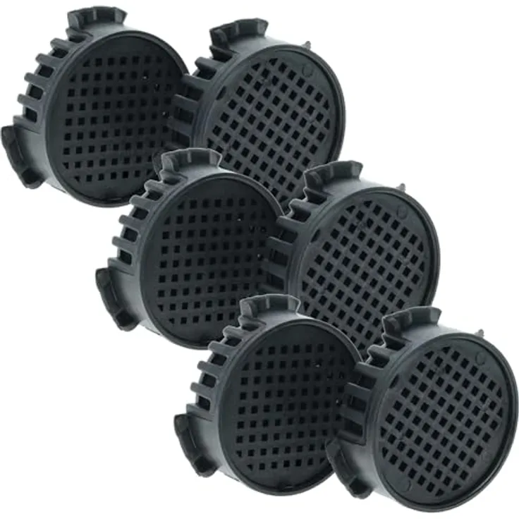 Vhbw 6x Aktivkohlefilter Ersatz für Liebherr WF091, passgenauer Luftfilter für Kühlschrank, schwarz
