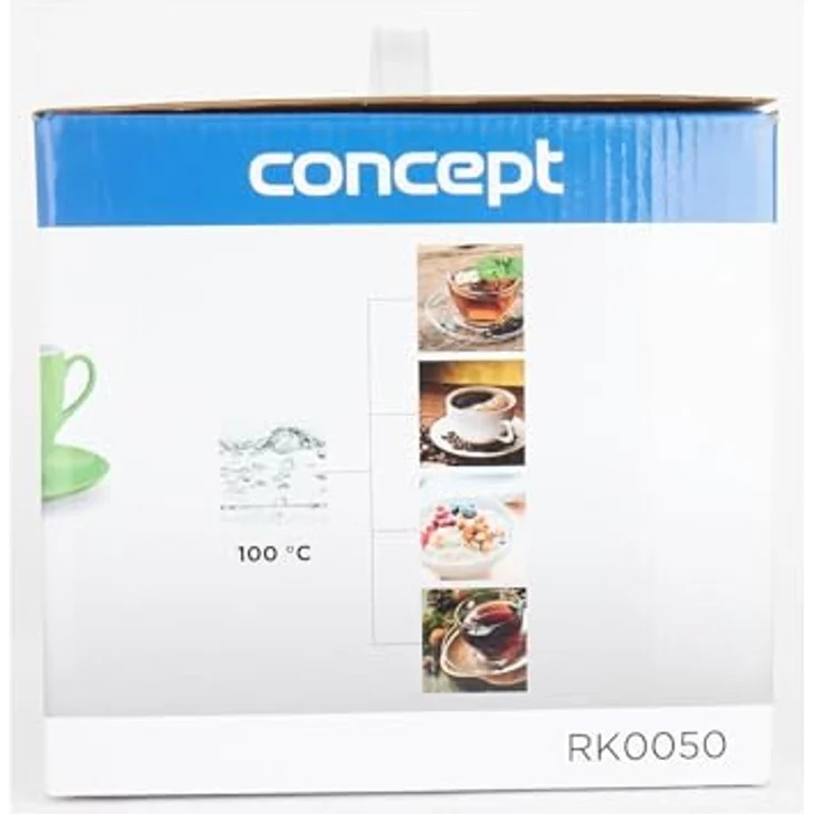 CONPT Hausgeräte Concept Golf RK0050 Elektrischer Wasserkocher Drahtlose Keramik Krug 3D-Golfball-Design 1.2L 1000 W, Ceramic, 1.2 liters – Bild 9
