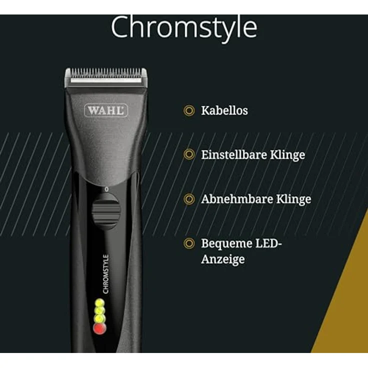 Wahl Chromstyle Cordless Hair Clipper - 0,7-3mm abnehmbare Klingen, bis zu 90 Minuten Laufzeit – Bild 2