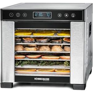 Bild für Rommelsbacher Dörrautomat DA 650, Edelstahl, 0,5 m² Dörrfläche, LCD-Display, 99 Std. Zeitschaltuhr, Temperatur einstellbar (35 °C – 75 °C)