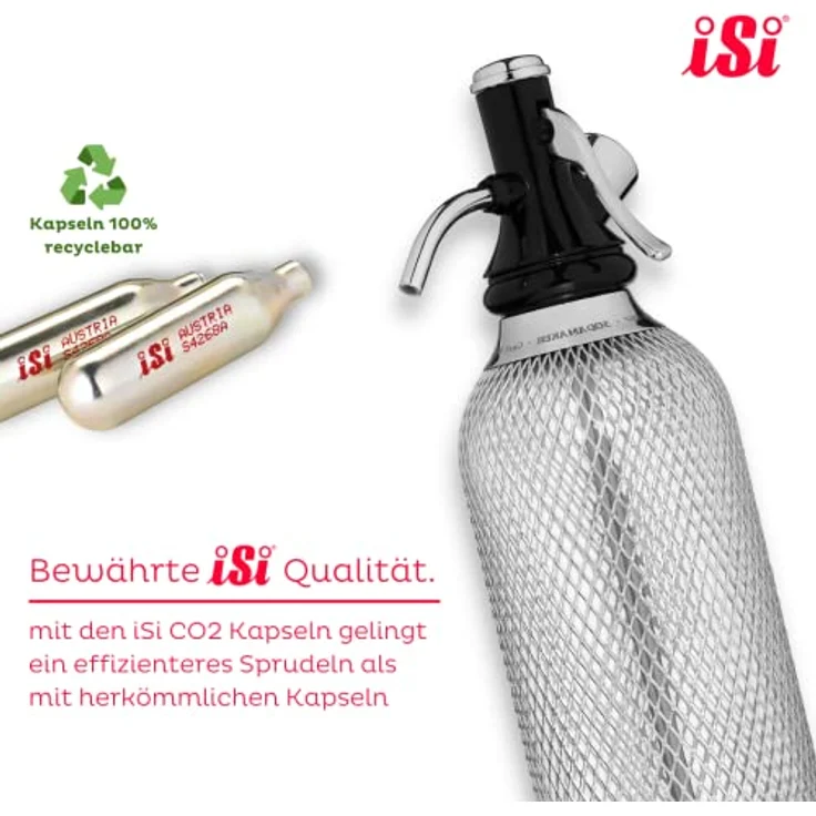 ISI Sodamaker Classic Set, Wassersprudler in Silber mit hochwertigem Design – Bild 7