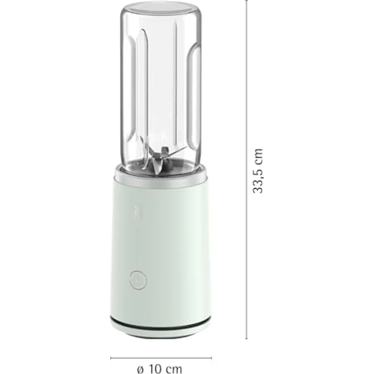 WMF Mix & Go Touch, Smoothie Maker in frosty, 500 W Leistung, einhandbedienbar, auslaufsichere To-Go Flasche, Ultra-Blade mit 6 Klingen – Bild 3