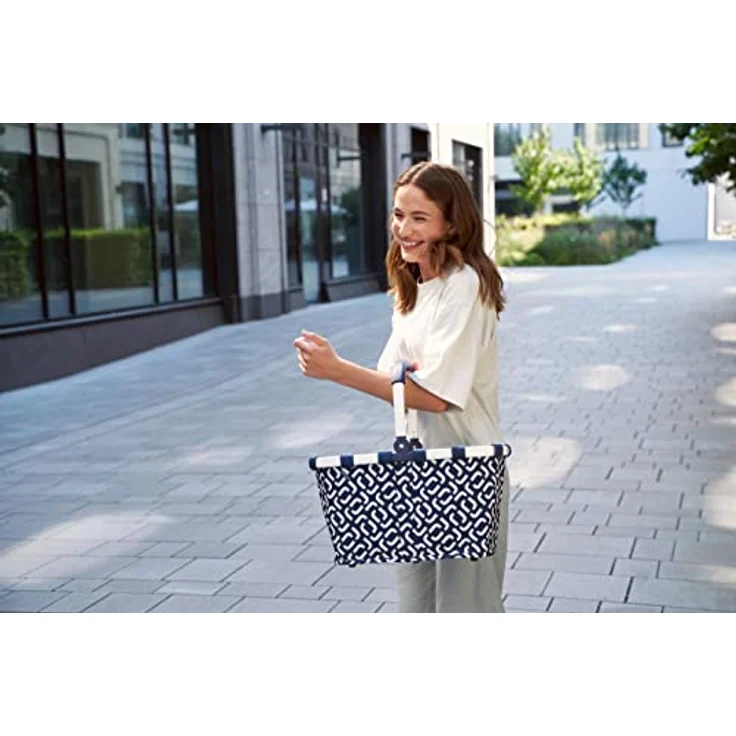 reisenthel carrybag Einkaufskorb mit Henkel Einkaufstasche Shopping Tragetasche frame signature navy – Bild 7
