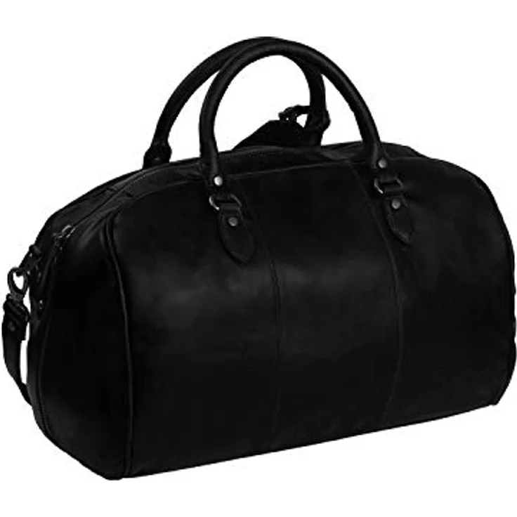 The Chesterfield Brand Wax Pull Up Weekender Reisetasche aus 100% Leder, 46 cm, schwarz – Bild 3