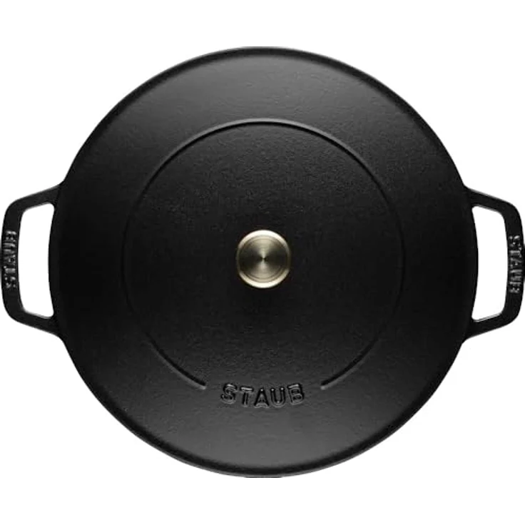 Staub Bräter mit Chistera, Induktionsgeeignet, Gusseisen, Schwarz, 24 cm, 1 Einheiten – Bild 5