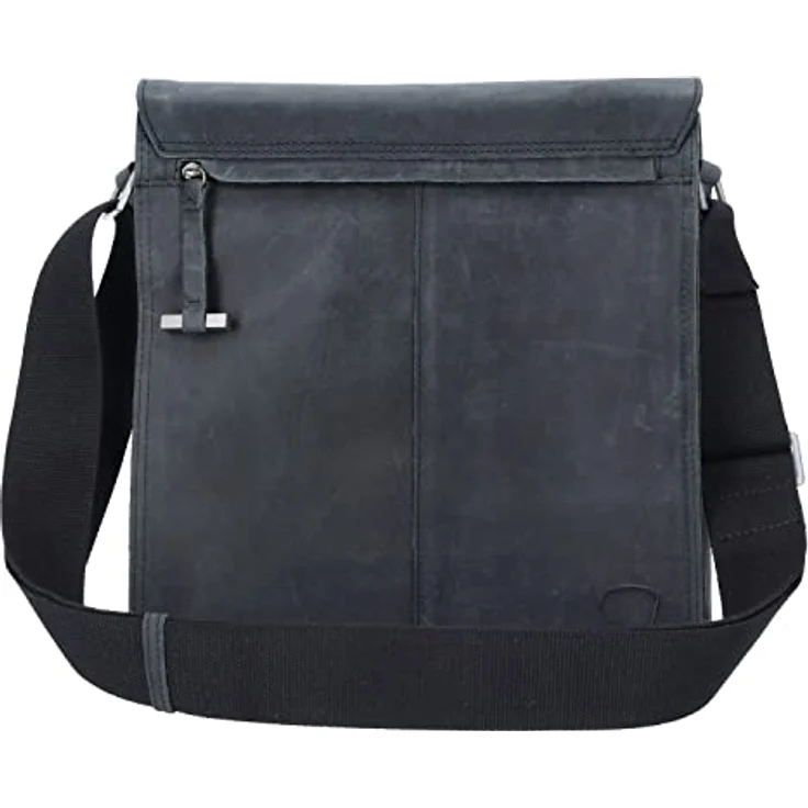 Strellson Richmond Umhängetasche Leder, 31 cm mit Innenfutter und Reißverschlussfach, Schwarz – Bild 2
