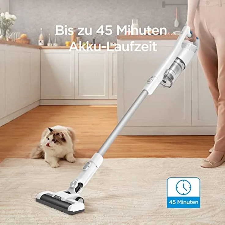 Midea MCS2021WB Schnurloser Besen 150W DC Motor, Staubsauger, Weiss – Bild 2