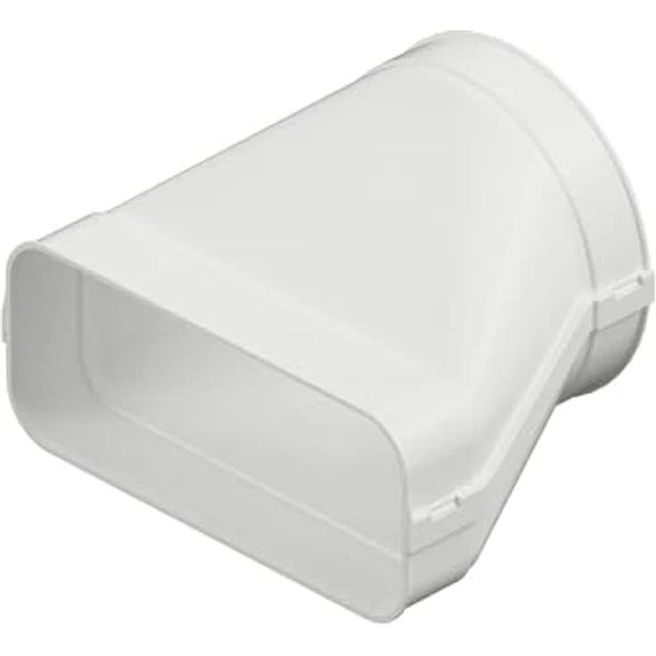 Airtec Flachkanal 222x89mm auf Ø 150mm, Übergangsstück für Küchenlüftungsrohr, weiß, mit optimiertem Luftstrom und Abdichtung – Bild 2