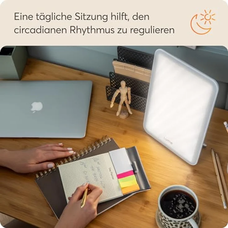 Lumie Vitamin L - schlanke Lichtdusche mit 10.000 Lux für eine effektive SAD-Lichttherapie – Bild 5