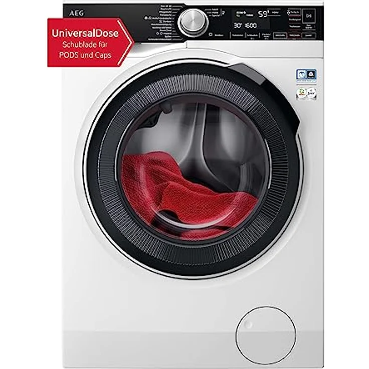AEG LR8E75490 WiFi Waschmaschine / Serie 8000 mit PowerCare® / UniversalDose Schublade / ÖKOMix - Faserschutz / ProSteam® - Auffrischfunktion / 9,0 kg / Leise / Nachlegefunktion / 1400 U/min – Bild 2