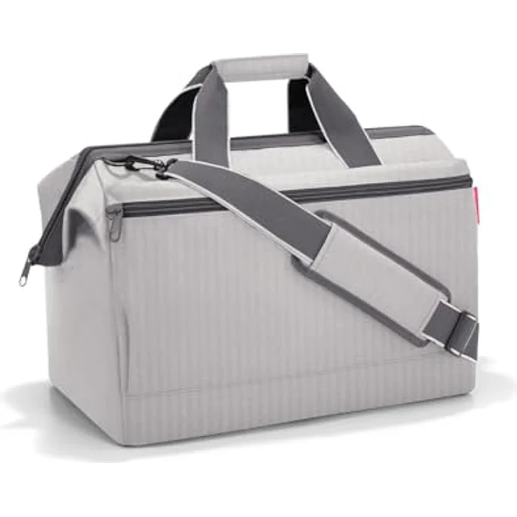 reisenthel Allrounder L Weekender Reisetasche, 48 cm, grau, 100% Polyester, herringbone grau – Bild 1