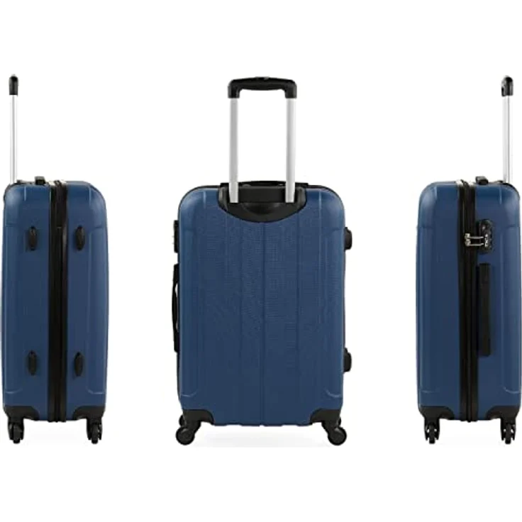 ITACA - Koffer Groß 4 Räder Großer Koffer Leichte - Reisekoffer Groß für Flugzeuge Koffer Hartschale mit Geprüftem Schloss - Handgepäck Koffer 771170, Jeansblau – Bild 2