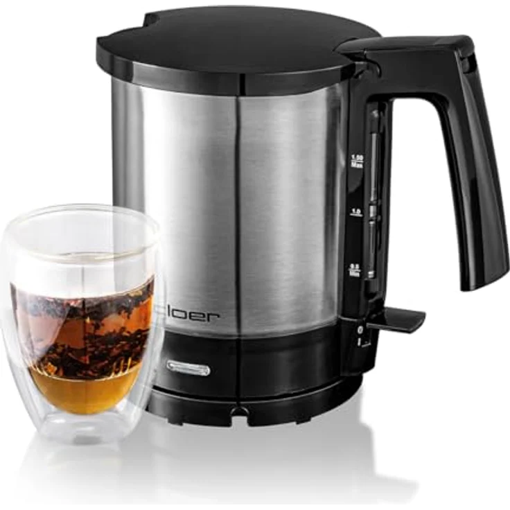Cloer 4710 Wasserkocher, Edelstahl, 1,5 Liter, schwarz – Bild 6