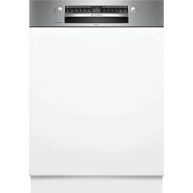 Bosch Serie 4 SMI4HAS07E, Teilintegrierter Geschirrspüler, Energieeffizienzklasse C, 13 Maßgedecke, gebürsteter Stahl
