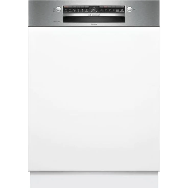 Bosch Serie 4 SMI4HAS07E, Teilintegrierter Geschirrspüler, Energieeffizienzklasse C, 13 Maßgedecke, gebürsteter Stahl