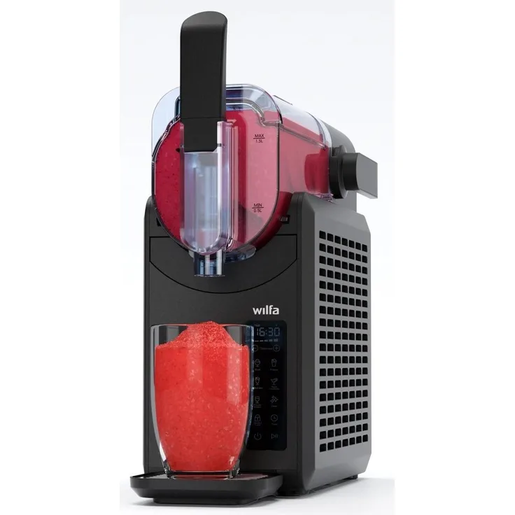 Wilfa Icy Slush, Eismaschine mit 5 Programmen und einstellbarer Textur, Schwarz