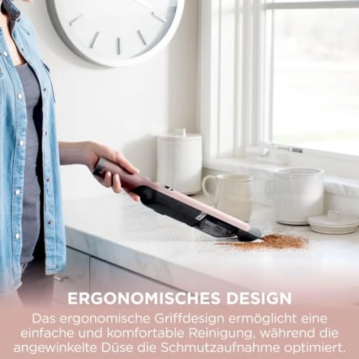 Shark WandVac WV201EUPK, Akku Handstaubsauger mit Ladestation, Tierhaar-Aufsatz, rosa – Bild 6