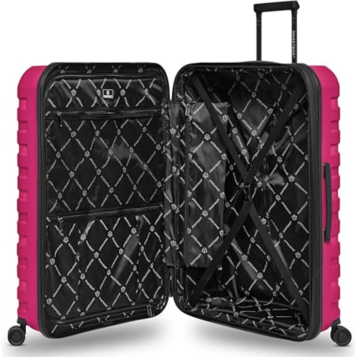 SMARTBOX Hartschalen Check-in Koffer | Großer XL Trolley 52 x 33x 76 cm von 111 auf 120 Liter erweiterbar | aus hochwertigem Polypropylen | 4 Doppelrollen & TSA-Schloss | leichte 4,2 kg (Edition 01) – Bild 5