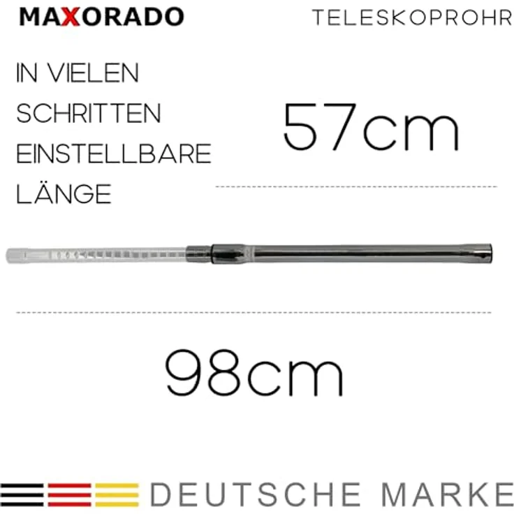 Maxorado Teleskoprohr Verlängerungsrohr kompatibel mit Ersatzteil für Bosch Siemens Staubsauger Rohr Staubsaugerrohr VS06B210 Synchropower VS06B2410 VS06 B2410 VS06C110 C110 VS06G2410 G2410 VS06A230 – Bild 4
