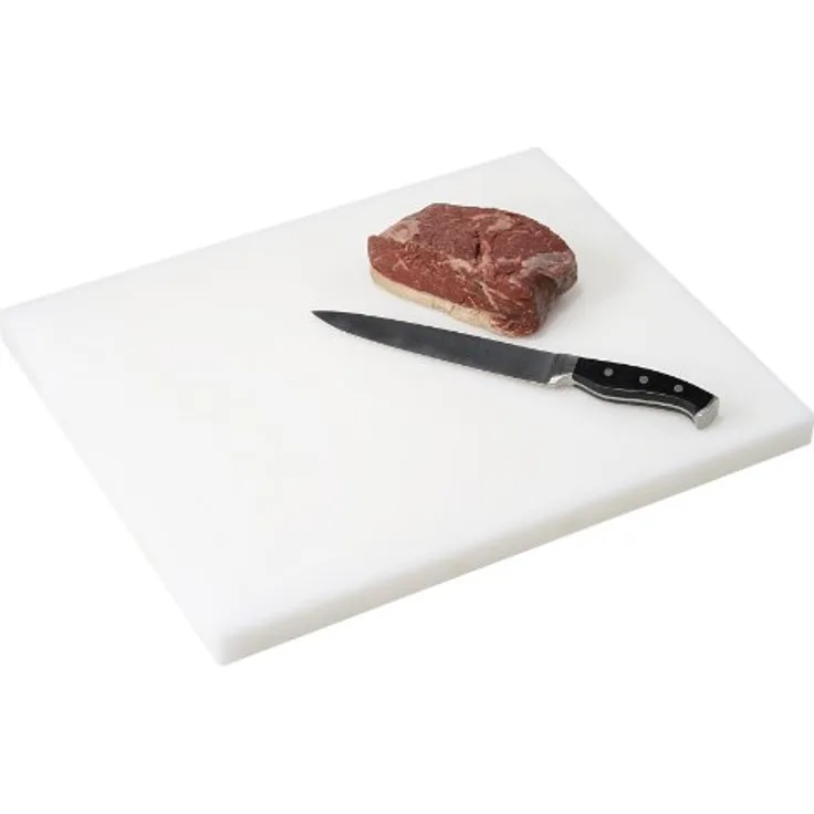 Kesper 30102 Tranchierbrett massiver Kunststoff 50 x 40 x 3 cm, weiß