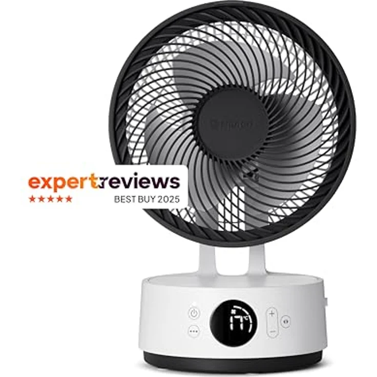 MEACO MeacoFan Sefte® 8, Tragbarer Ventilator mit austauschbarem Akku, 17 Stunden Laufzeit, leiser Betrieb, Fernbedienung, Nachtmodus, 2,3 kg – Bild 3