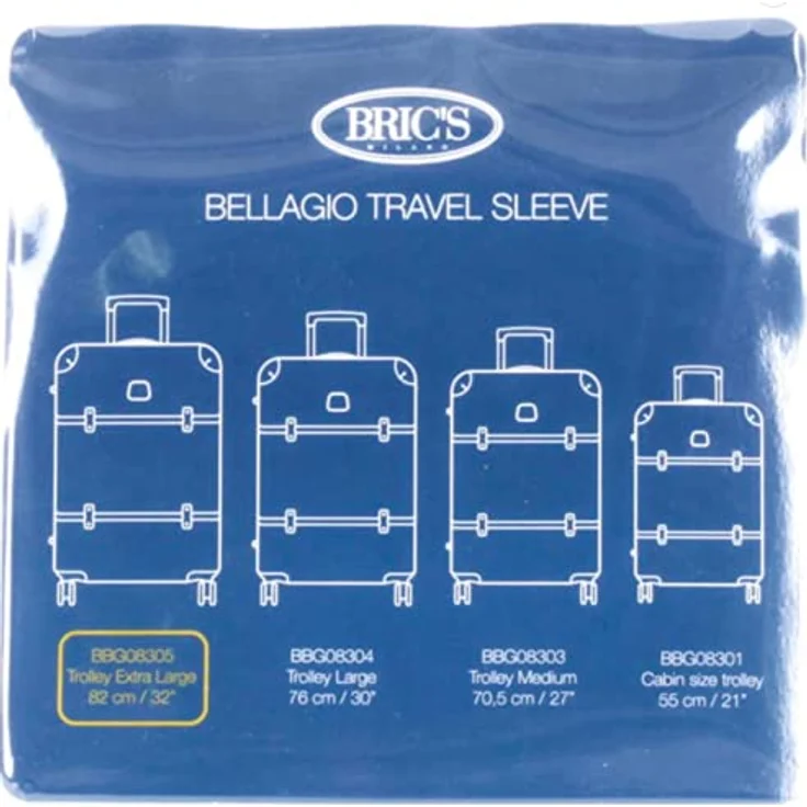 Brics Bellagio Kofferüberzug für Trolleys S, Transparent, strapazierfähige PVC-Hülle für Handgepäck (bis 50L) – Bild 2