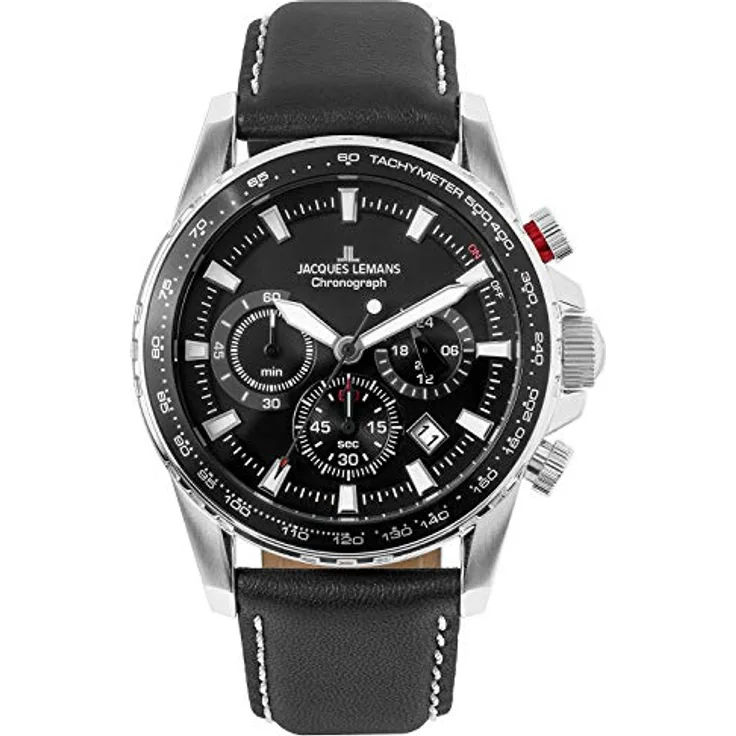 JACQUES LEMANS Herren-Armbanduhr 1-2099A, Band, Band, Gurt