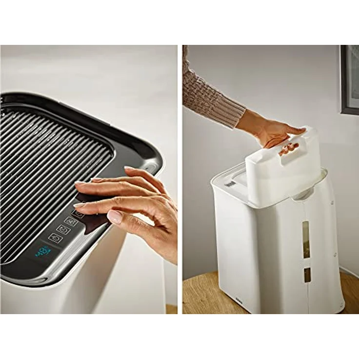 Soehnle Luftwäscher Airfresh Wash 500 für gesunde, saubere, natürlich feuchte Luft, Luftreiniger mit dreischichtigem Filtersystem, Luftbefeuchter mit LED Display für optimales Raumklima – Bild 4