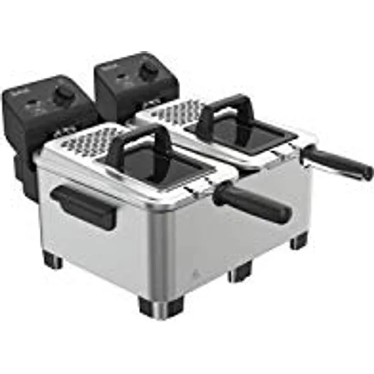 Tefal FR361010, Fritteuse mit professioneller Kaltzonen-Technologie, metall/schwarz