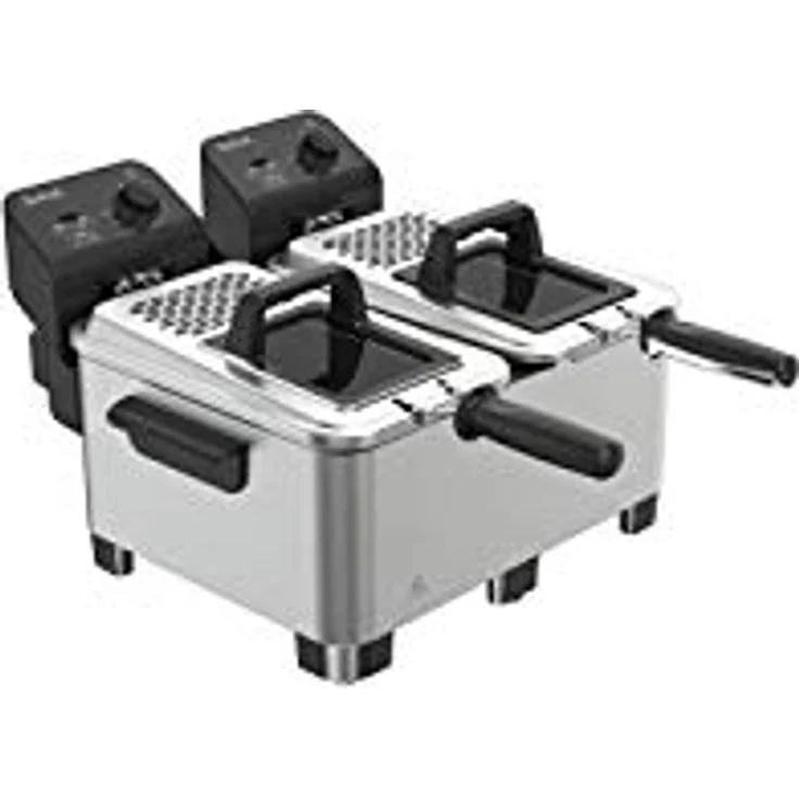 Tefal FR361010, Fritteuse mit professioneller Kaltzonen-Technologie, metall/schwarz – Bild 1