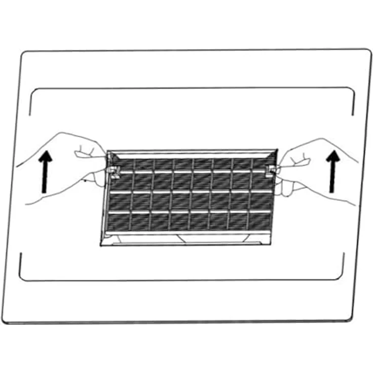 NEG Aktivkohlefilter GF50E für Inselhaube NEG36-AT/NEG38-AT und Wandhaube NEG3860WH zur Geruchshemmung, hygienische Aktivkohle, einfach nachzurüsten – Bild 5