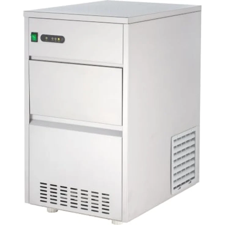 GastroHero Elektrischer Eiswürfelbereiter 50 kg, Hohlkegel-Eiswürfelmaschine mit 3,2 L Wassertank, luftgekühlt, Edelstahl AISI 304 – Bild 4