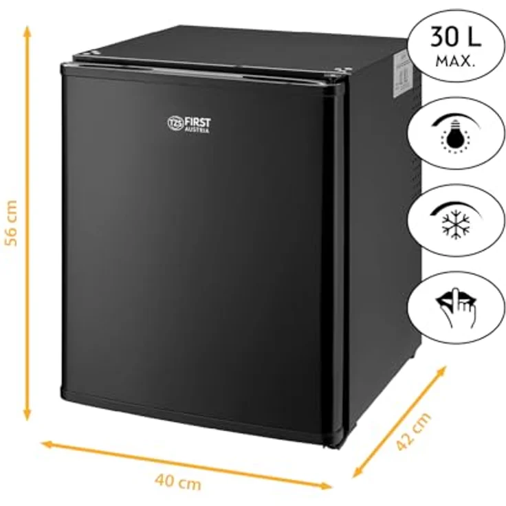 TZS First Austria Minikühlschrank | Lautlos & Energieeffizient | Wechselbarer Türanschlag | LED-Beleuchtung | 30L – Bild 2