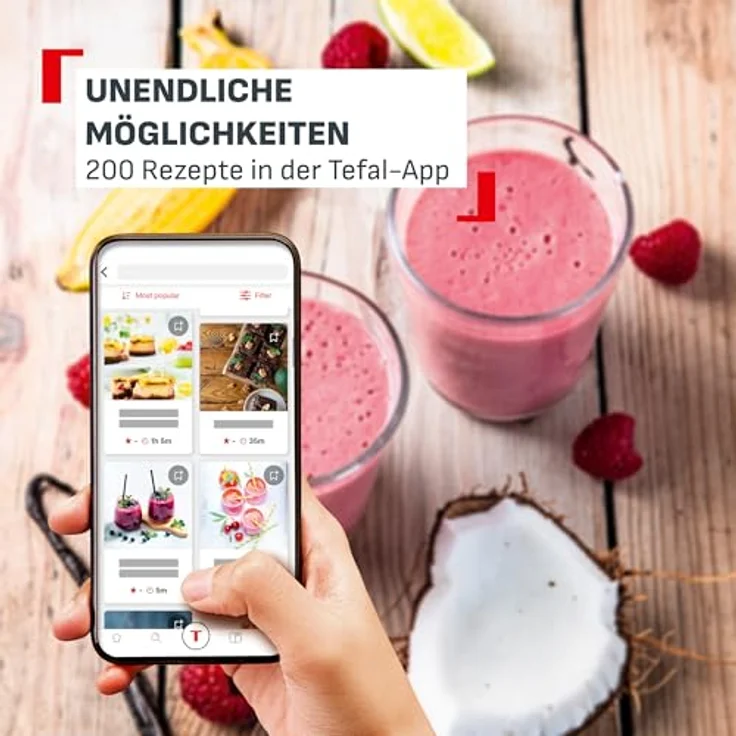 Tefal Blendforce Cook, Standmixer mit Kochfunktion, 5 Automatikprogramme und 1000-W-Motor – Bild 5