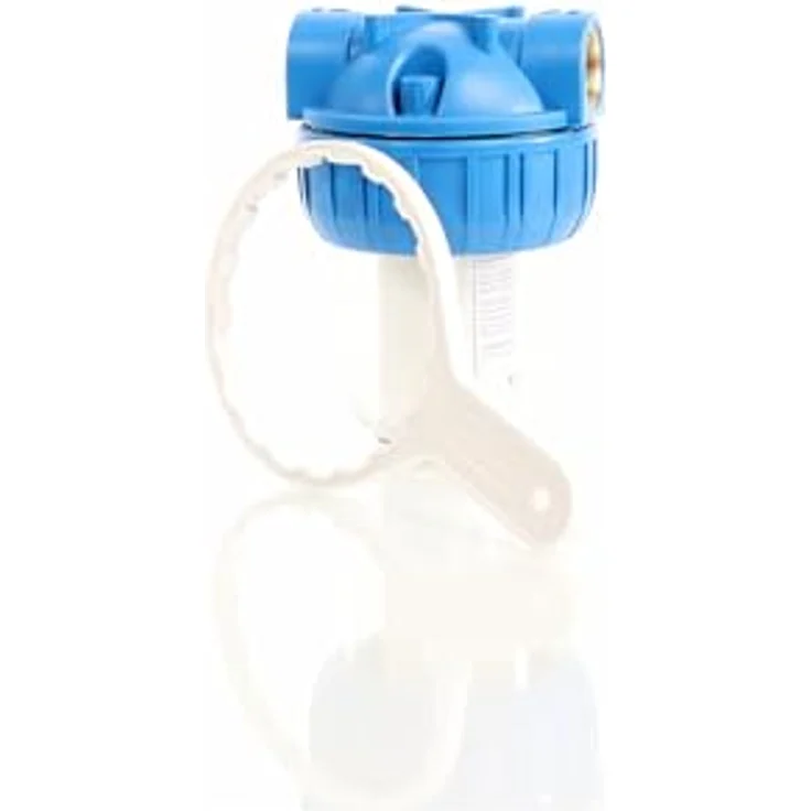 Naturewater NW-BR5B Wasserfilter, 1 Stufen Sedimentfilter mit 5 µ Filterfeinheit, 32,89 mm (1") Filtereinsatz, Ø60 mm PP Kartusche, inklusive Wandhalterung und Filterschlüssel – Bild 4