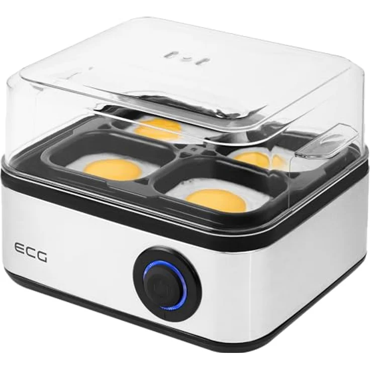 ECG UV 5080 Eierkocher, 500 Watt, Betriebskontrollleuchte, für 8 Eier, 3 verschiedene Härtegrade, Weiß – Bild 5