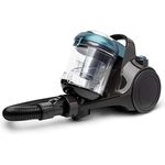 H.Koenig STC56 Beutelloser Bodenstaubsauger, Multizyklon Staubsauger, Ergonomisch, HEPA12 Filter, Leise, Leistungsstark, Inklusive Bürste, 2 in 1 Flachdüse, Polsterbürste, Grau