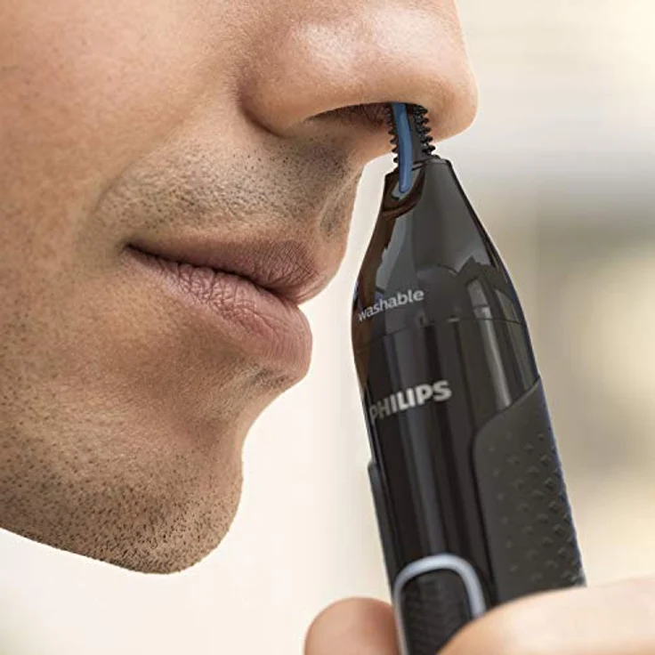 Philips Nose Trimmer Series 5000 Nasenhaar, Ohrenhaar und Augenbrauentrimmer mit PrecisionTrim-Technologie (Modell NT5650/16) – Bild 4