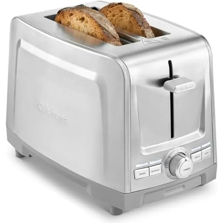 Cuisinart Core Collection 2-Scheiben-Toaster mit extra-langen Schlitzen, Bagel-Funktion, High-Lift Quickview™ und Edelstahl-Design